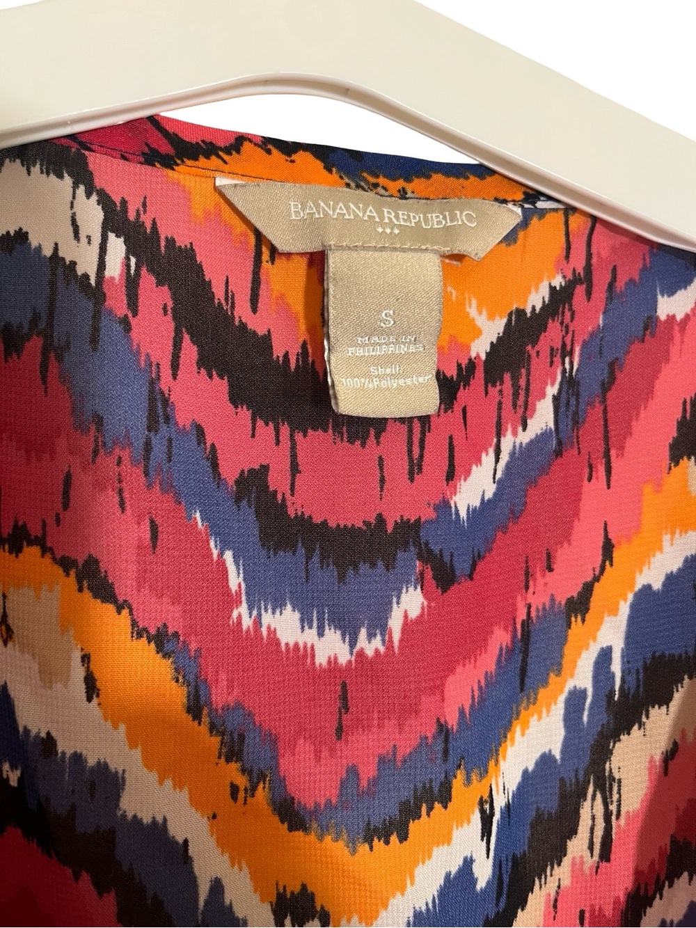 Banana Republic Multicolor Chevron V-Neck Tunic - Picture 5 of 5